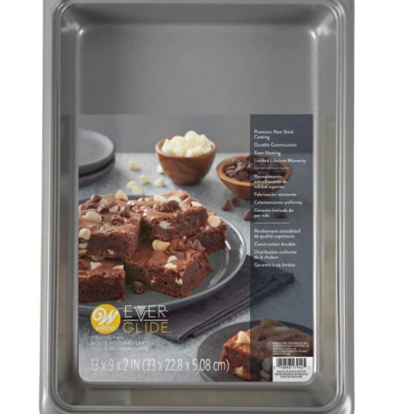 NEW Wilton Ever-Glide Oblong Pan 13x9x2 - Picture 5 of 8